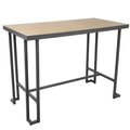 Lumisource Roman Counter Table in Grey and Natural CT-RMN GY+NA